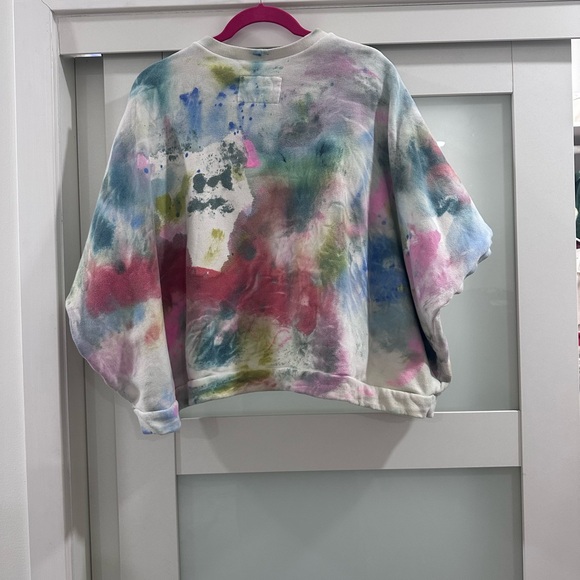 State the Label hand painted short sleeve sweatshirt - Picture 4 of 5